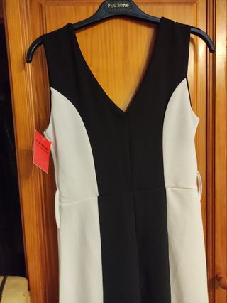 Mono blanco y negro - Talla única