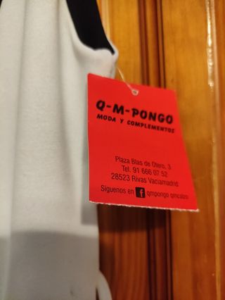 Mono blanco y negro - Talla única
