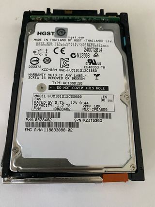 Disco duro HGST 1.2TB SAS 10K