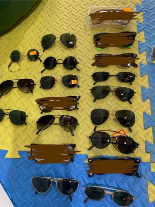 Lote 21 gafas variadas sol vintage