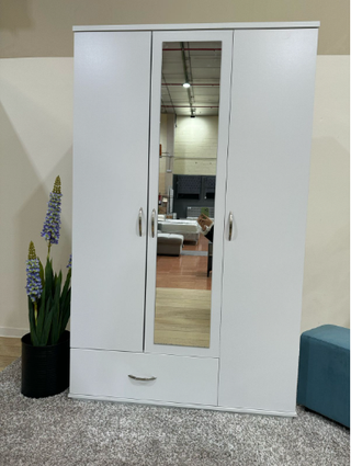 Armario ropero blanco 3 puertas