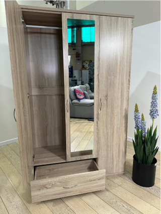 Armario ropero blanco 3 puertas