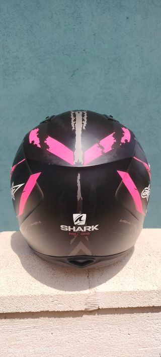 Casco Shark S700 - Negro/Rosa Talla Xs