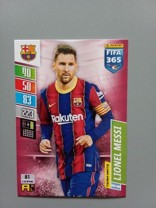 Cromo Messi FIFA 365 Panini