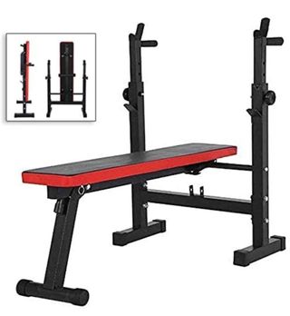 Banco Musculación c/soporte (COLOR BLANCO)