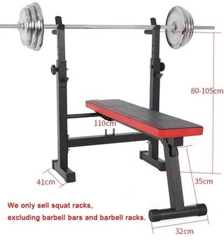 Banco Musculación c/soporte (COLOR BLANCO)