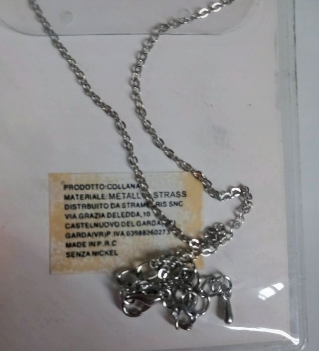 Collana e cavigliera con ciondolo infinito