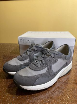 Scarpe Geox Uomo Grigie - Respira