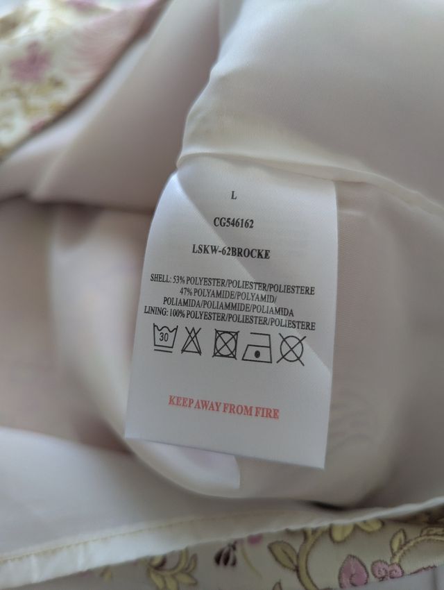 Minifalda dorada y rosa floral oriental festivo