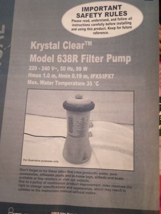 Piscina Intex 3m con TODO+depuradora+ Limpiafondos