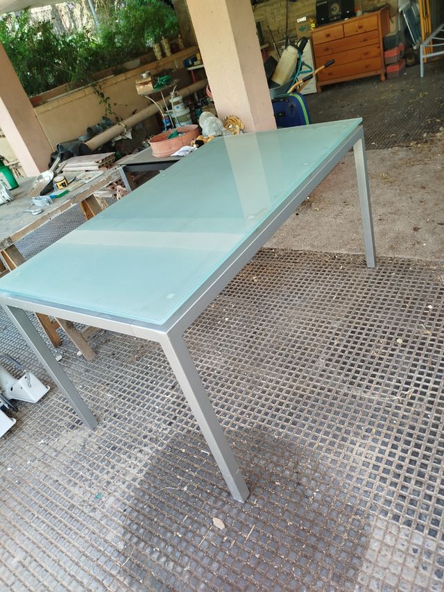 Mesa comedor cristal 140x80cm
CristalTemplado 10mm