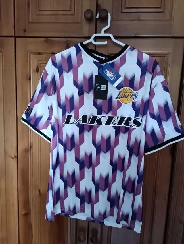 Camiseta New Era Lakers morada