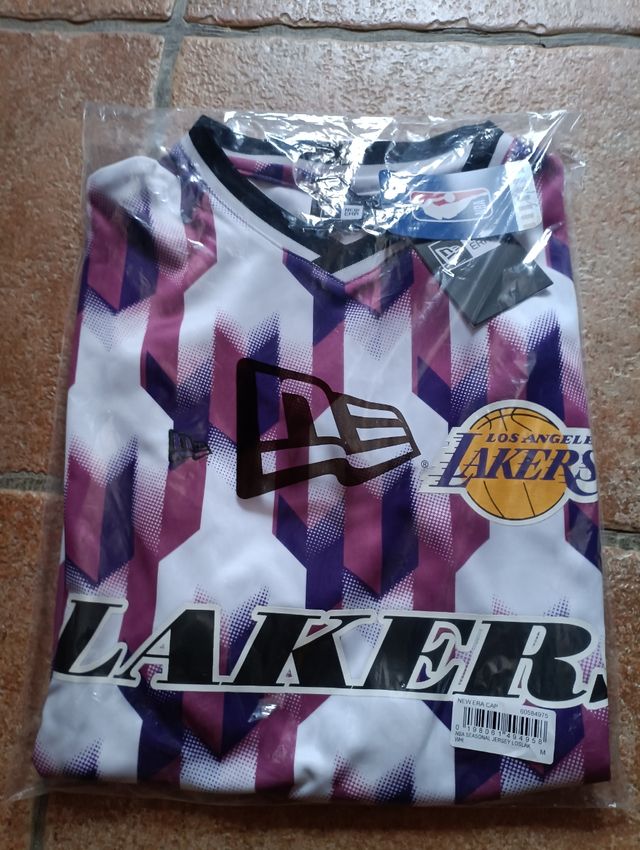Camiseta New Era Lakers morada