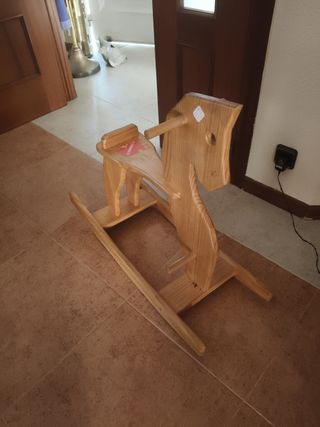 Caballito balancín madera