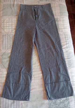 Pantaloni donna grigi larghi