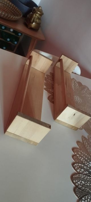 2 Mensole Legno Marrone
