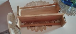 2 Mensole Legno Marrone