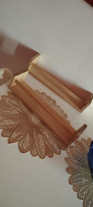 2 Mensole Legno Marrone