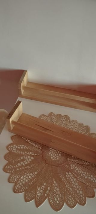 2 Mensole Legno Marrone