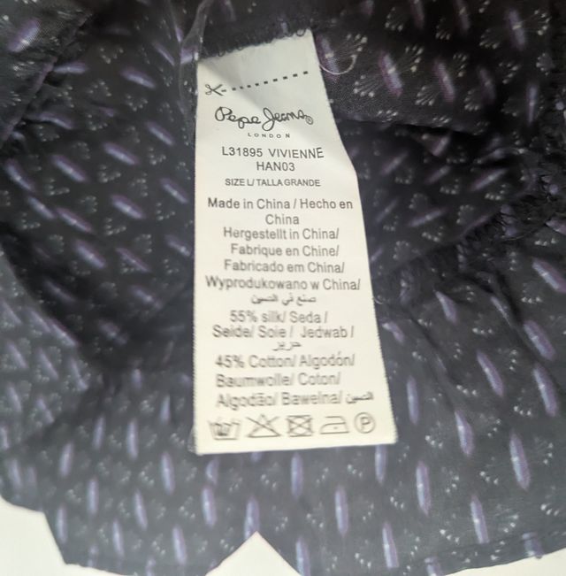 Blusa seda y algodón Pepe Jeans