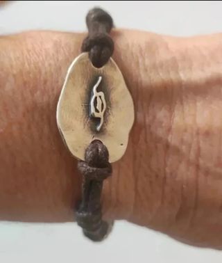 Pulseras cuero plata - 3uds