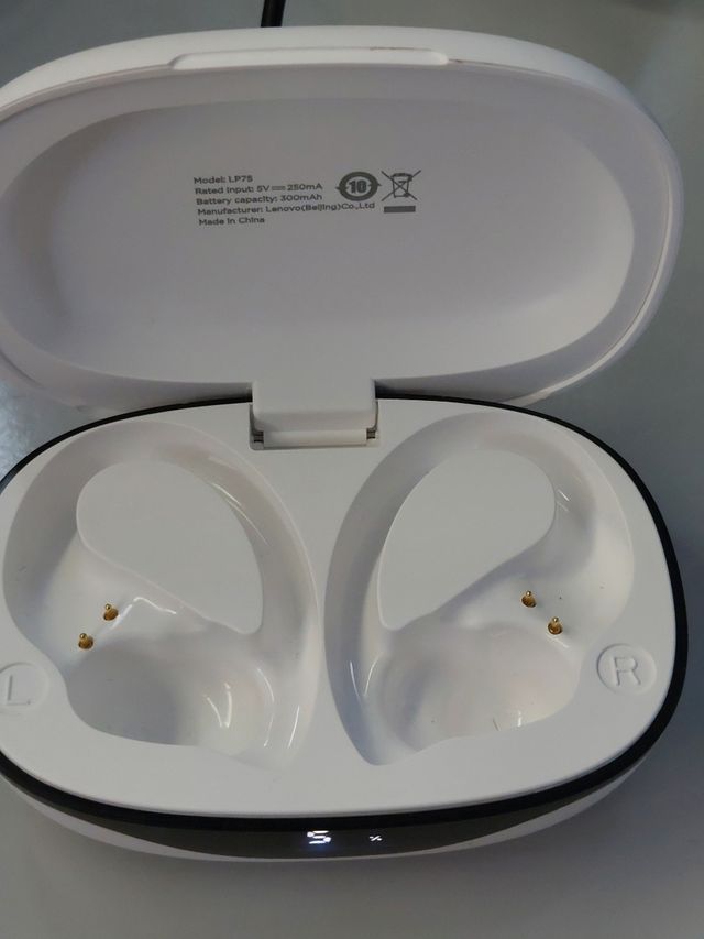 Auriculares Lenovo LP75 blancos Bluetooth 5.3