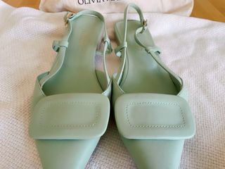 Zapatos de tacon verdes