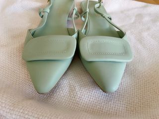 Zapatos de tacon verdes