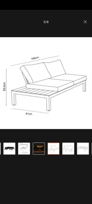 Sofá rinconera exterior-jardín.  Negociable