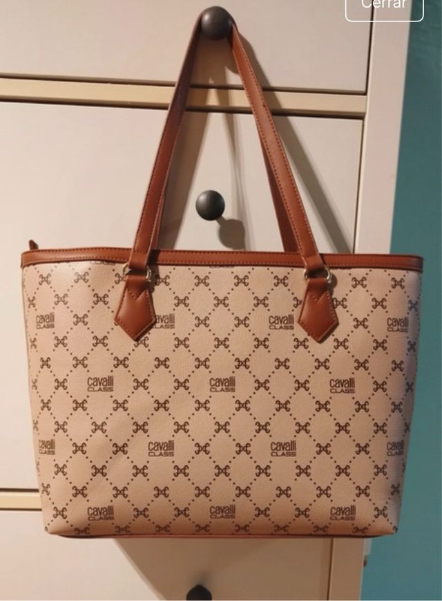 Bolso Roberto Cavalli Class beige