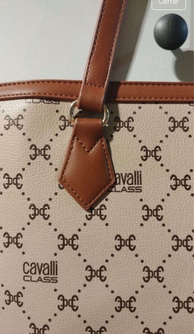Bolso Roberto Cavalli Class beige
