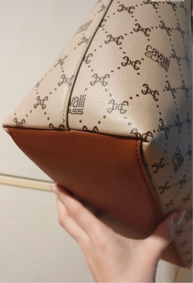 Bolso Roberto Cavalli Class beige