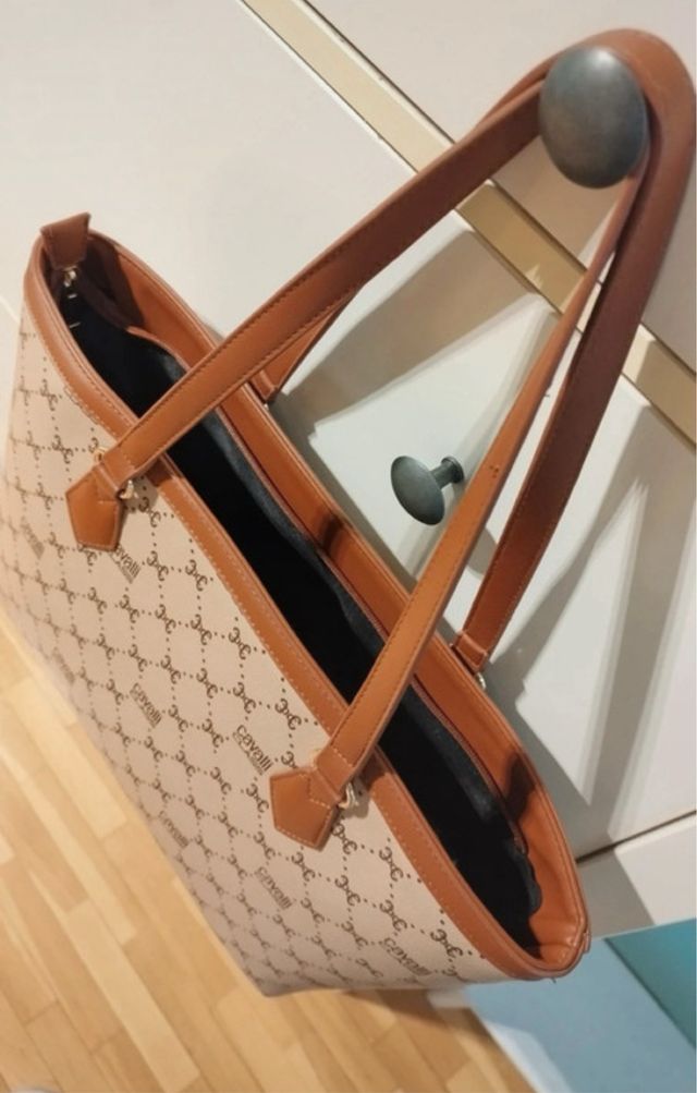 Bolso Roberto Cavalli Class beige