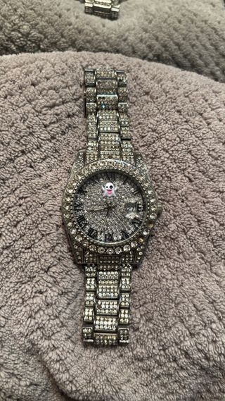 Reloj Hombre Plata Brillante 