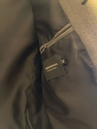 Blazer grigio stampa lampo