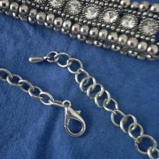Collana egiziana argentata