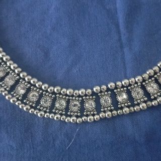 Collana egiziana argentata