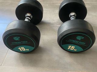 Dos Mancuernas Fitness Tech 15kg gimnasio