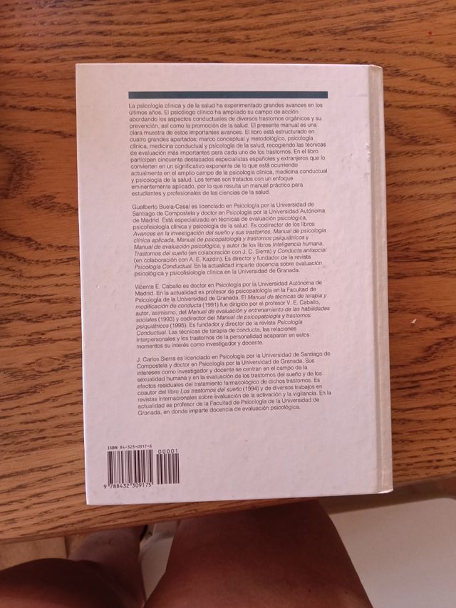 Manual de evaluación en psicología clínica y de...
