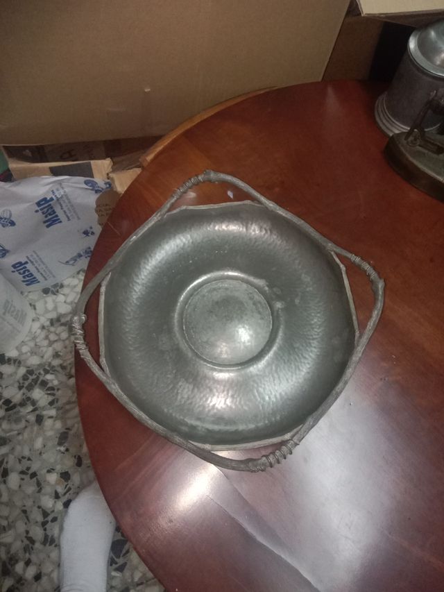 Centro de mesa Art Nouveau- Britania-Pewter 1860