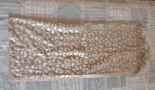 Sciarpa Leopardo Beige Argento