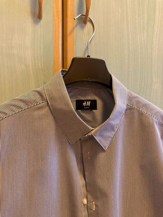 Camicia H&M Uomo Slim Fit a Righe