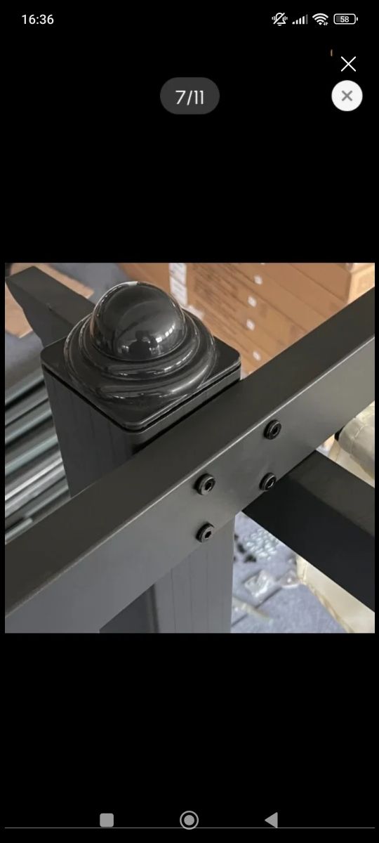 Pérgola jardín - Beige/Gris