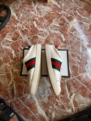 Zapatillas Gucci blancas serpiente