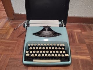 Máquina escribir Remington azul