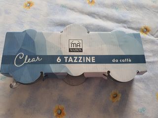 6 Tazzine caffè Ma Maison vetro