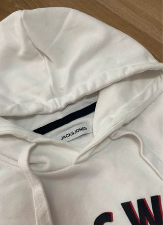 Sudadera Jack&Jones blanca - Talla L