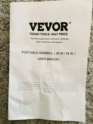 Sierra para madera portátil 36''-48''