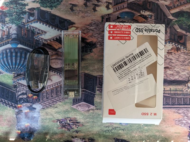 SSD NVMe 256GB + Carcasa USB M.2 con USB - C 3.2 afbeelding 3