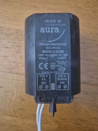 Transformador Aura 12V 50W para lámparas halógenas